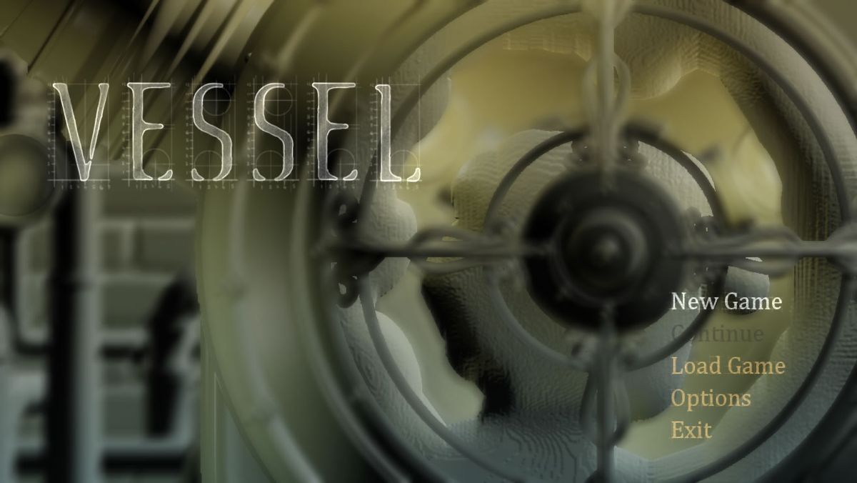 Vessel (Windows) screenshot: Main menu