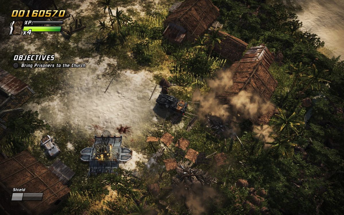Renegade Ops (Windows) screenshot: You'll get secondary objectives throughout the game, such as rescuing prisoners.