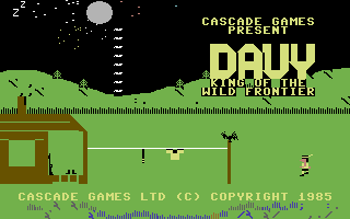 Davy: King of the Wild Frontier (Commodore 64) screenshot: Title Screen