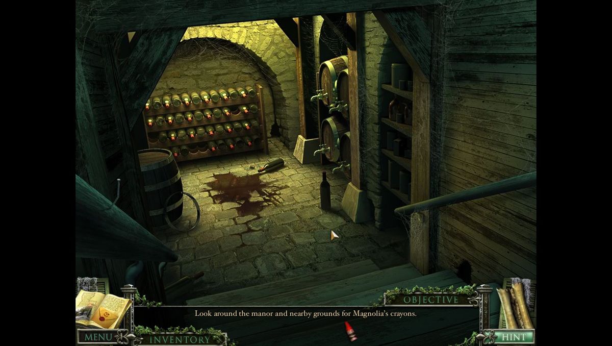 Mystery Case Files: 13th Skull (Collector's Edition) (Macintosh) screenshot: Wine cellar