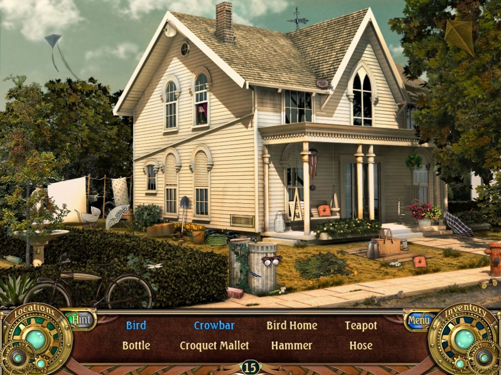 Unsolved Mystery Club: Amelia Earhart (iPad) screenshot: Amelia's house - objects