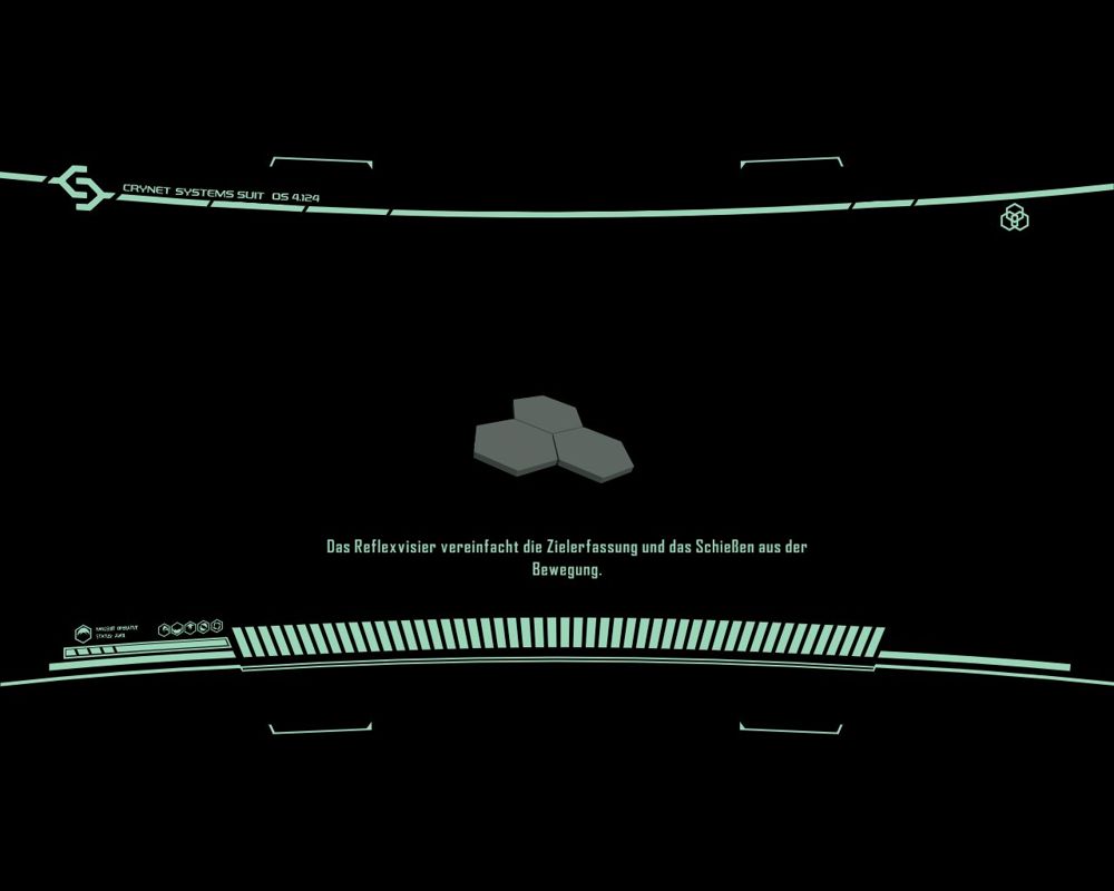 Crysis 2 (Windows) screenshot: Loading screen, including gameplay tips
