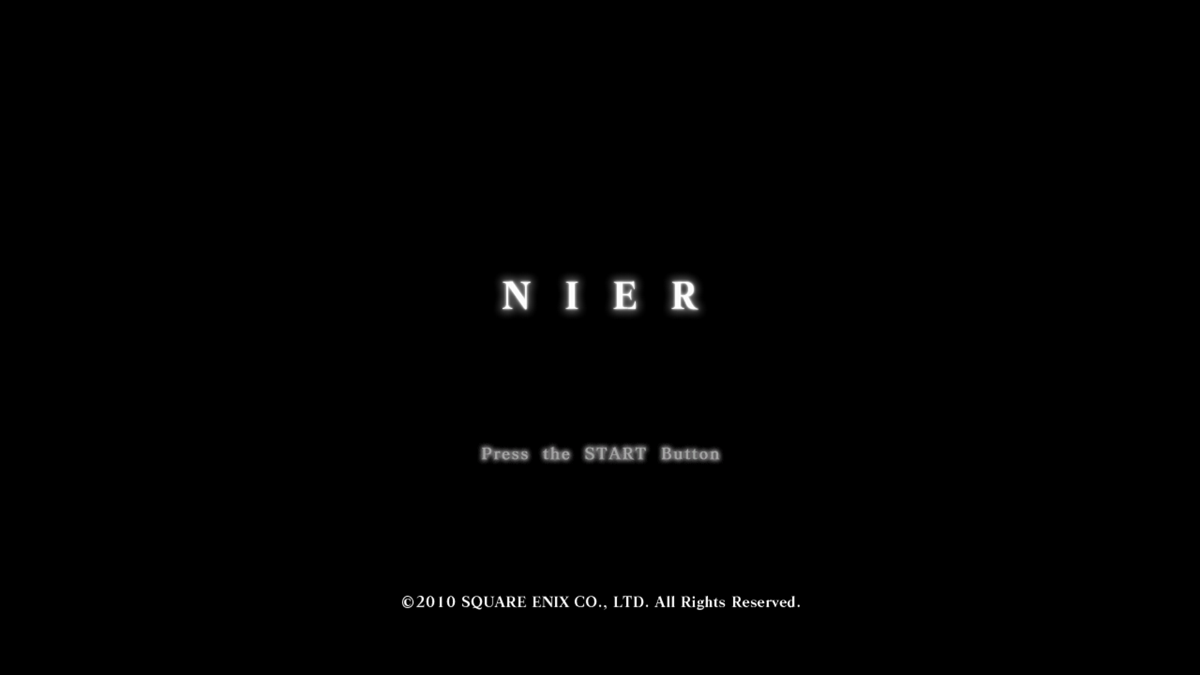NieR (Xbox 360) screenshot: Title screen