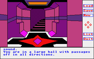 Oo-Topos (Atari ST) screenshot: Hmm, which way to go?