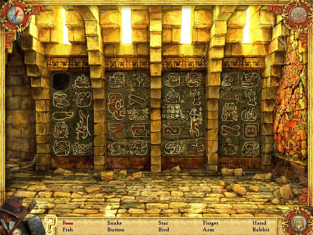 Joan Jade and the Gates of Xibalba (iPad) screenshot: Temple Chamber right - objects