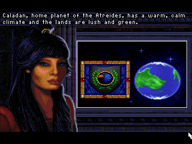Dune II: The Building of a Dynasty (Acorn 32-bit) screenshot: Introduction to the planet