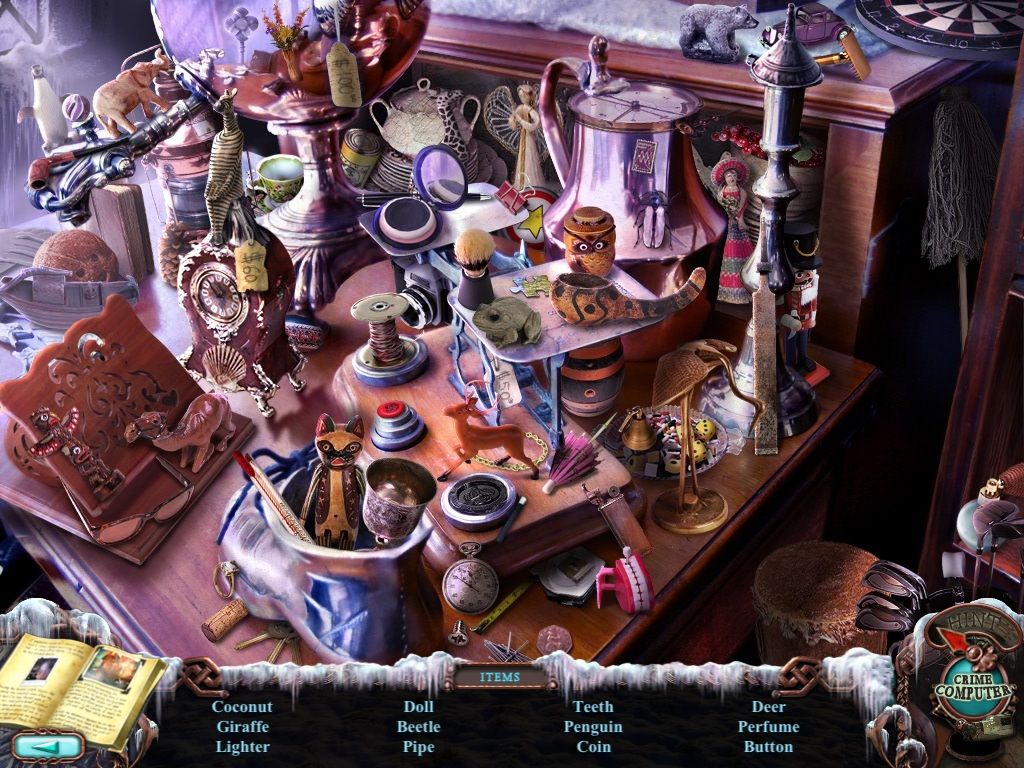 Mystery Case Files: Dire Grove (Collector's Edition) (iPad) screenshot: Dire Grove Museum gift shop - objects
