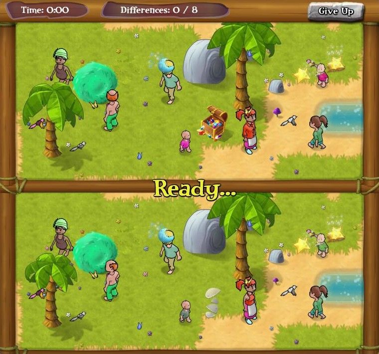 My Tribe (Browser) screenshot: Get ready to point out the differences between the two pictures.