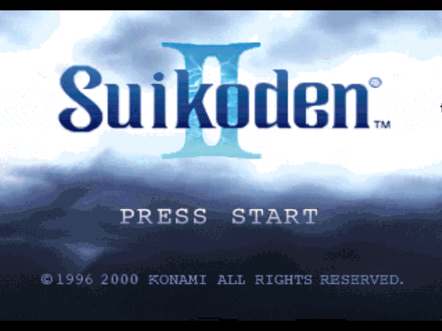 Suikoden II (PlayStation) screenshot: Title screen