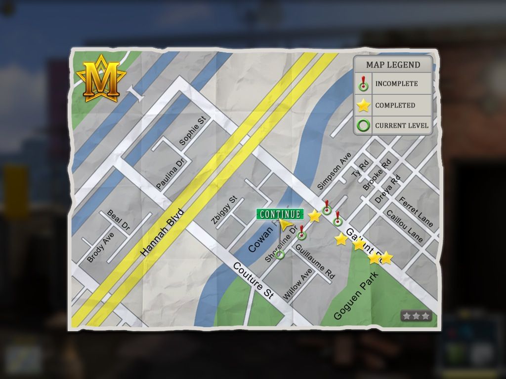 Escape the Museum 2 (Macintosh) screenshot: Map progress heading to museum