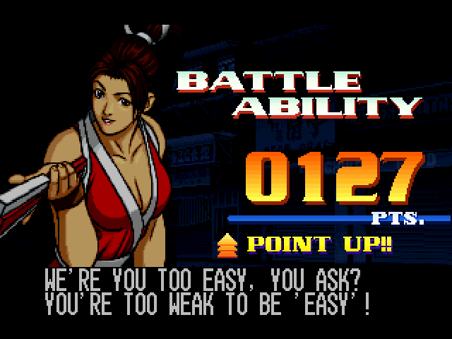 The King of Fighters '99: Millennium Battle (PlayStation) screenshot: Mai wins