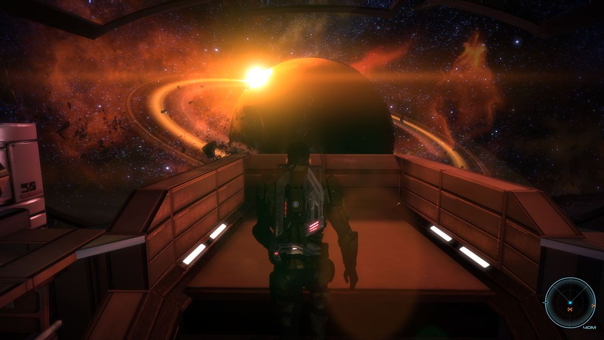 Mass Effect: Pinnacle Station (Windows) screenshot: View from the station.