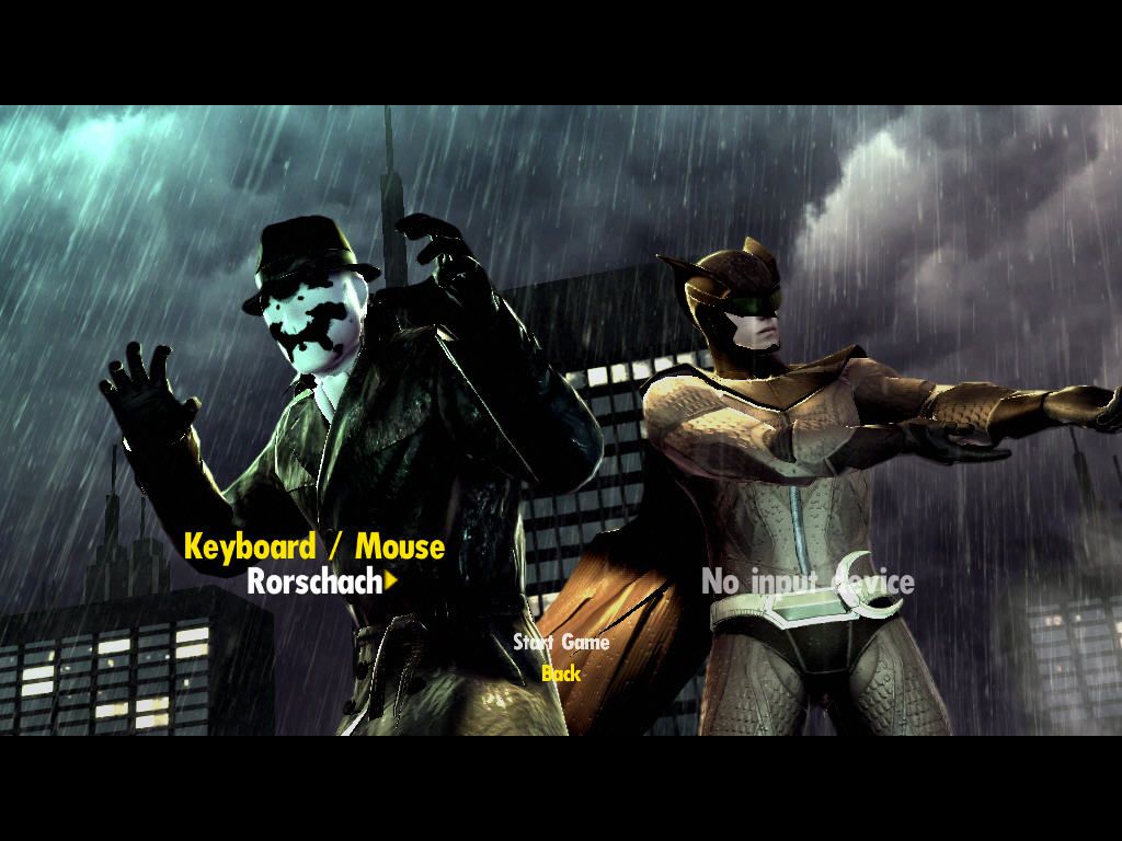 Watchmen: The End Is Nigh (Windows) screenshot: heroes to choose