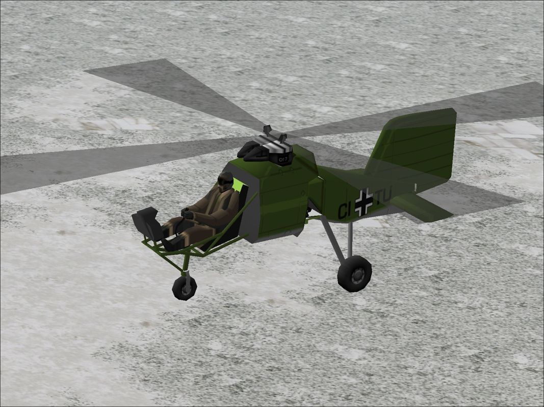 Luftwaffe Collection (Windows) screenshot: Flettner Fi 282 Kolibri Helicopter was developed for naval use in WWII