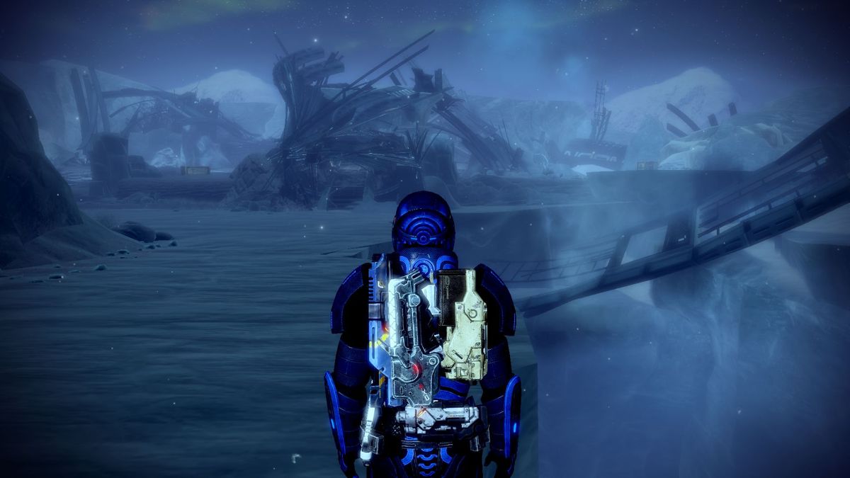 Mass Effect 2: Normandy Crash Site (Windows) screenshot: General view of the wreckage.