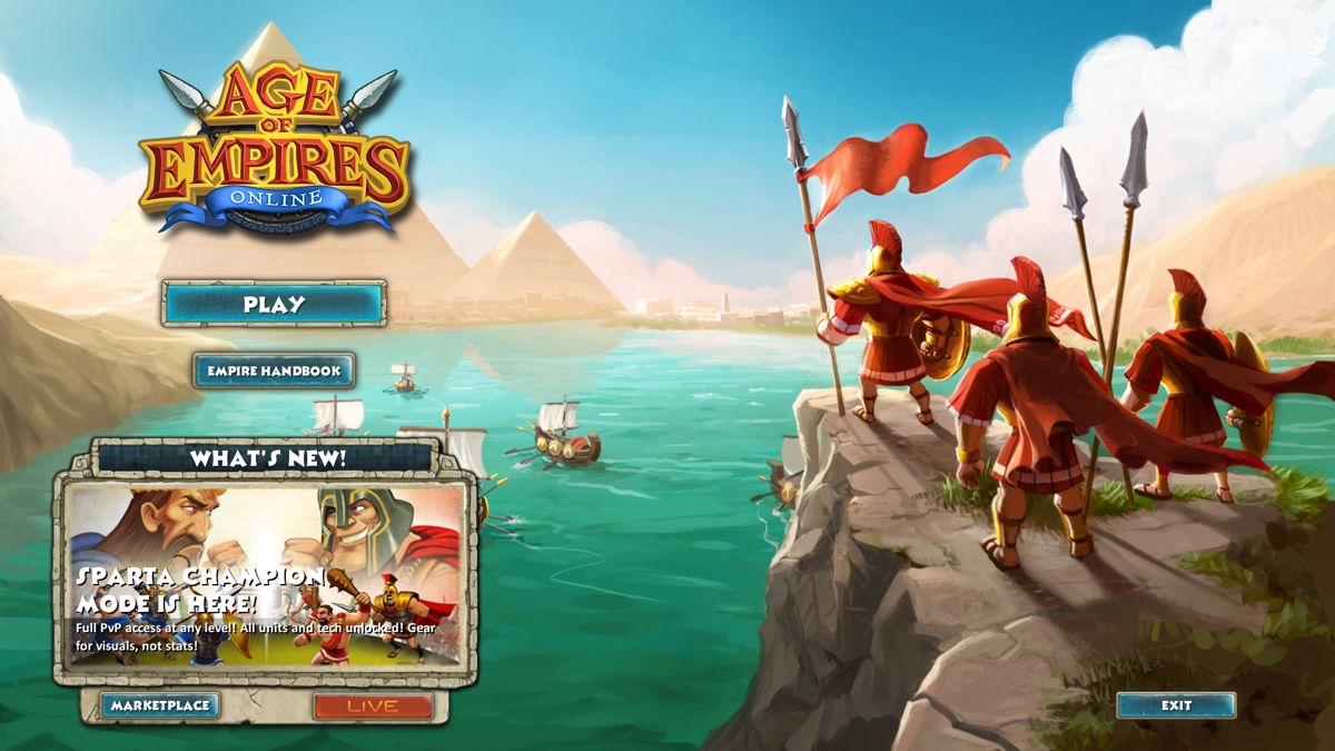 Age of Empires Online (Windows) screenshot: Main Menu