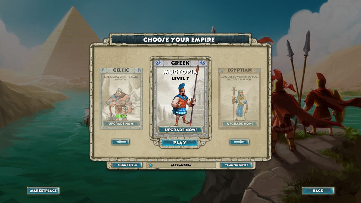 Age of Empires Online (Windows) screenshot: Choose your empire