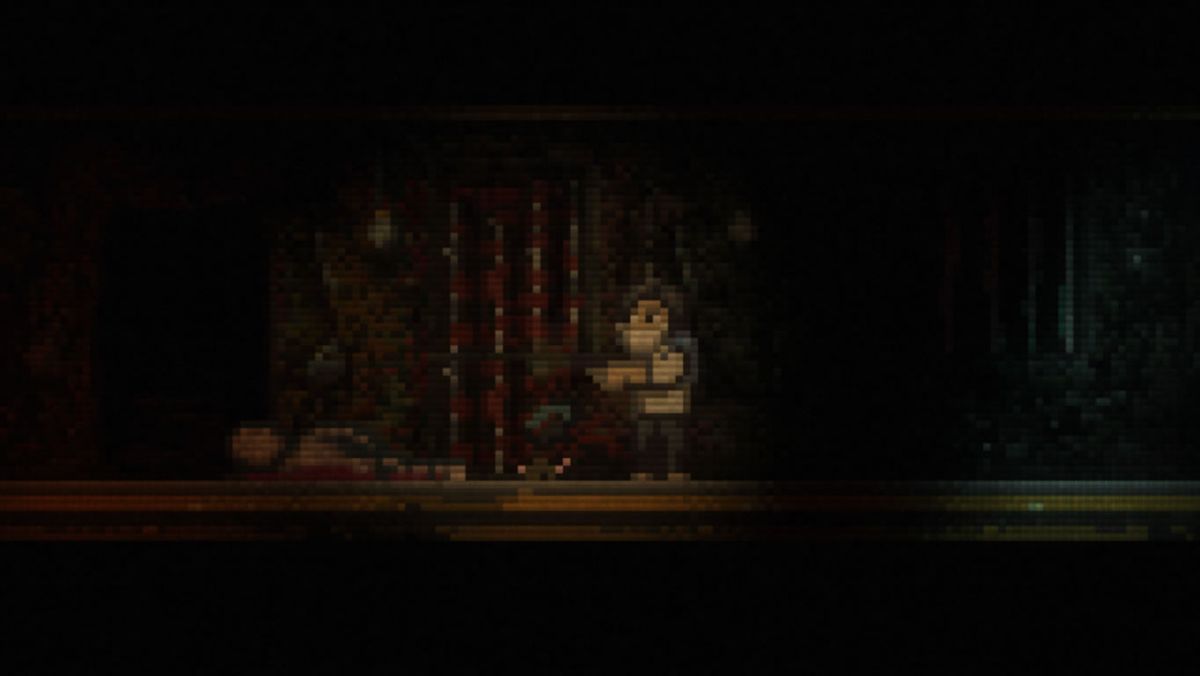 Lone Survivor (Windows) screenshot: Another monster has been shot.
