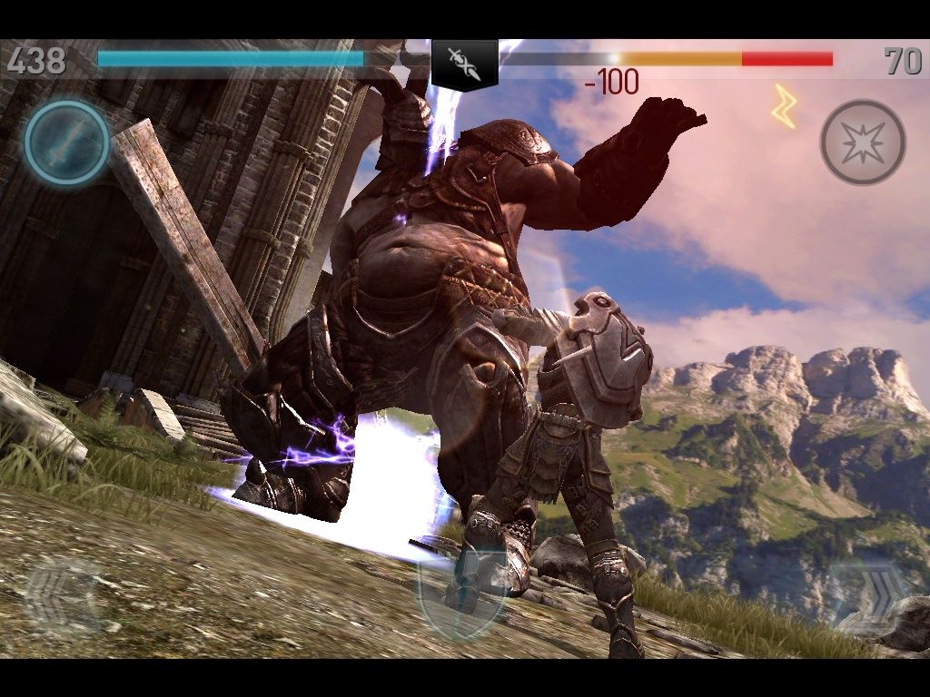 Infinity Blade II (iPad) screenshot: Magic attack