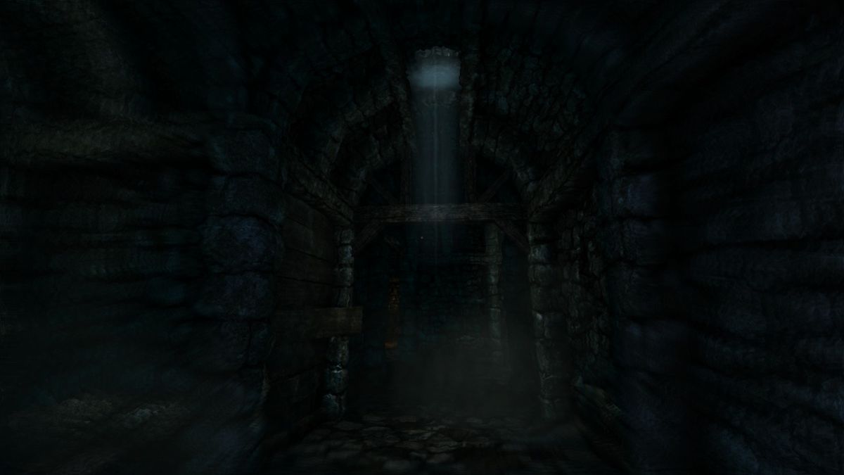 Amnesia: Justine (Windows) screenshot: A creepy corridor.