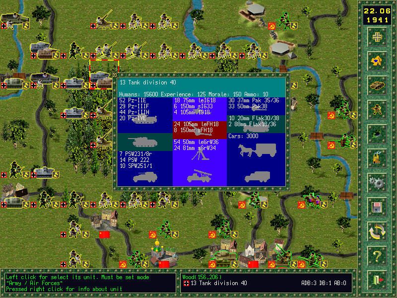 Soldiers of Empires (Windows) screenshot: Unit Info