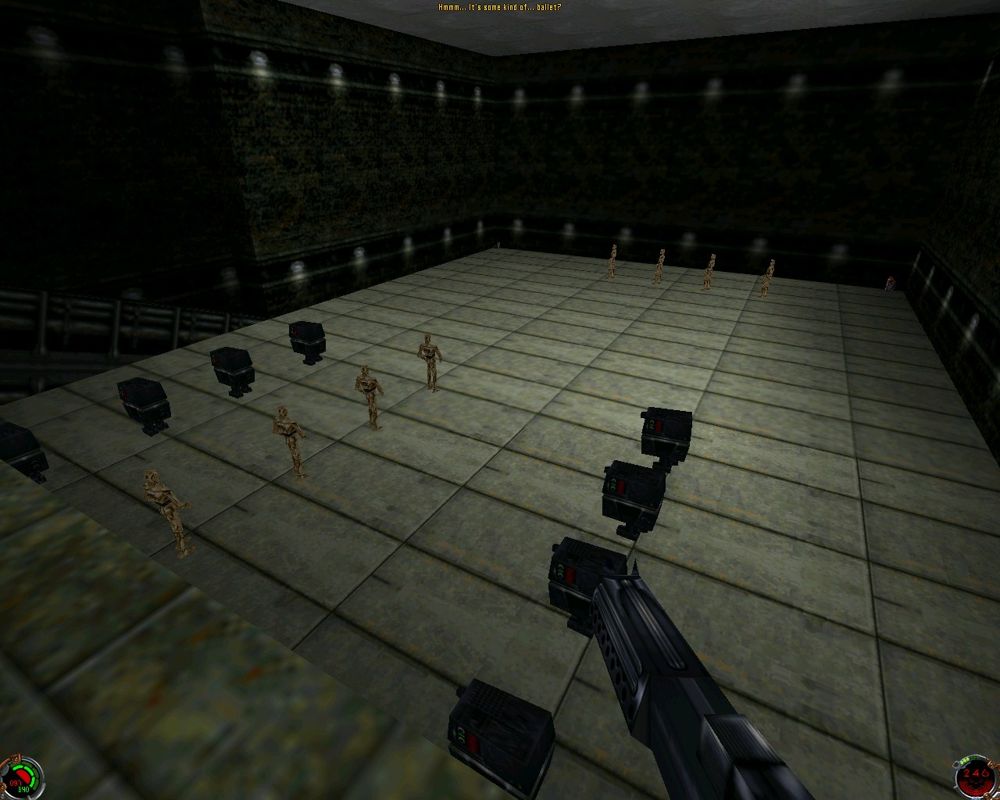 Star Wars: Jedi Knight - Mysteries of the Sith (Windows) screenshot: Secret "ballet dance" area.