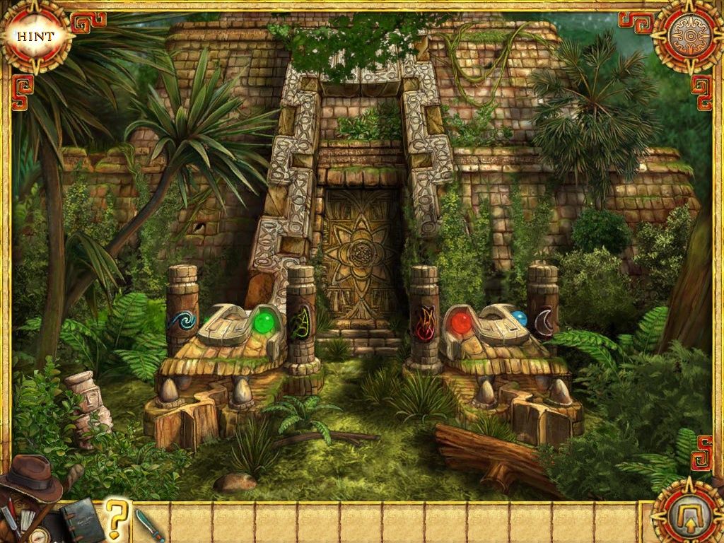 Joan Jade and the Gates of Xibalba (iPad) screenshot: Temple gate