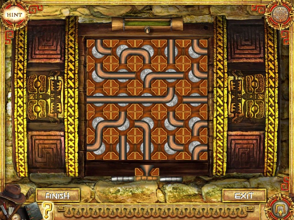 Joan Jade and the Gates of Xibalba (iPad) screenshot: Pipe puzzle