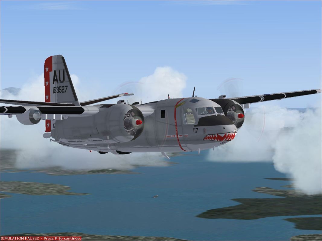 Combat Collectors: Second Edition (Windows) screenshot: The S-2E Tracker in United States Navy livery.