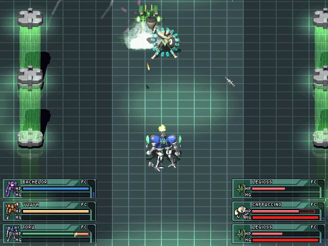 Baldr Force (Windows) screenshot: Using light weapons