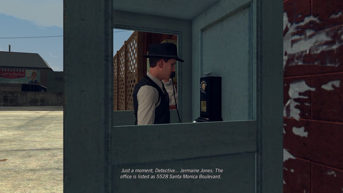 L.A. Noire: The Complete Edition (Windows) screenshot: During the investigations, you'll have to contact the operator for information.