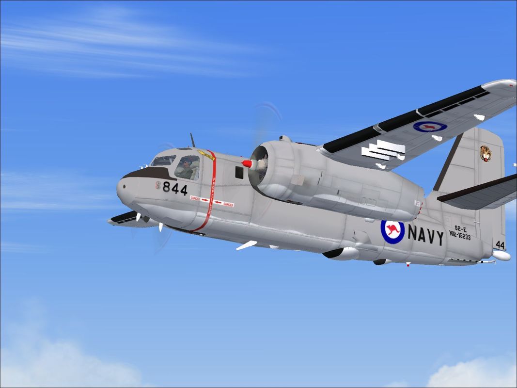 Combat Collectors: Second Edition (Windows) screenshot: The S-2E Tracker in Royal Australian Navy livery.