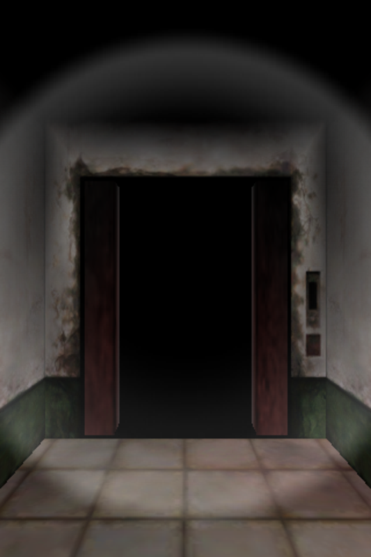 Silent Hill: The Escape (iPhone) screenshot: The exit elevator is opening its doors for the player.