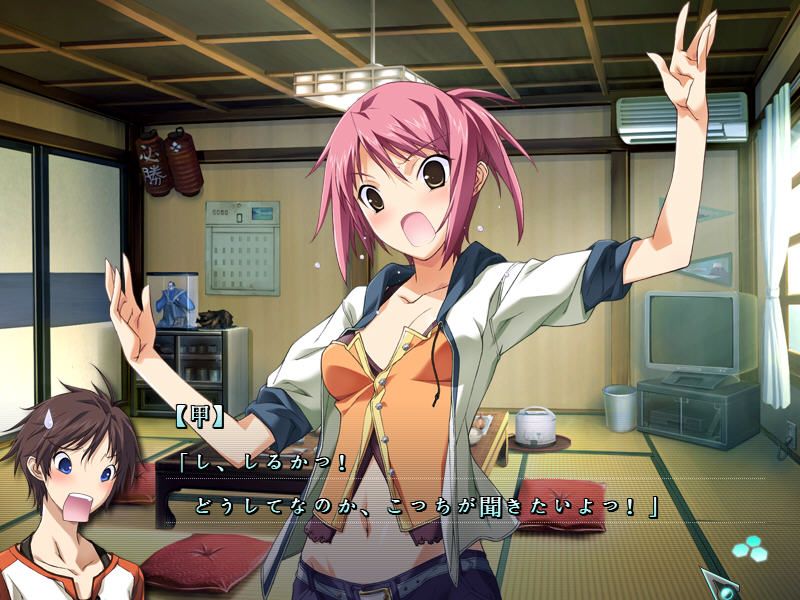 Baldr Sky Dive1: Lost Memory (Windows) screenshot: Some of the scenes are rather comical