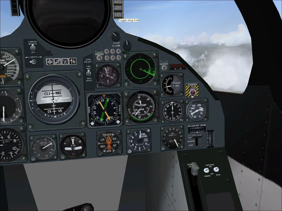Combat Collectors: Second Edition (Windows) screenshot: Even the wing folding controls work.