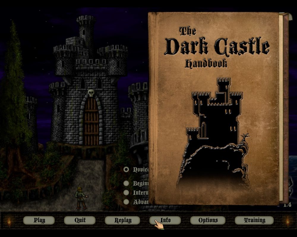 Return to Dark Castle (Macintosh) screenshot: Info handbook