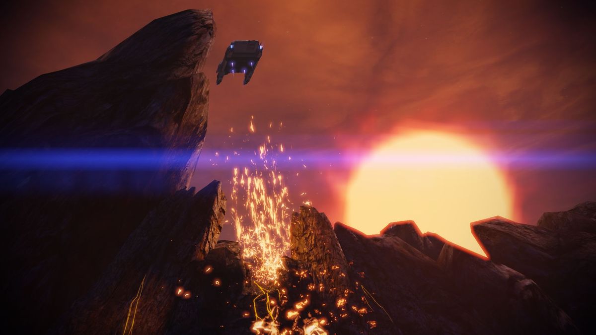 Mass Effect 2: Firewalker Pack (Windows) screenshot: Arriving at the first mission.