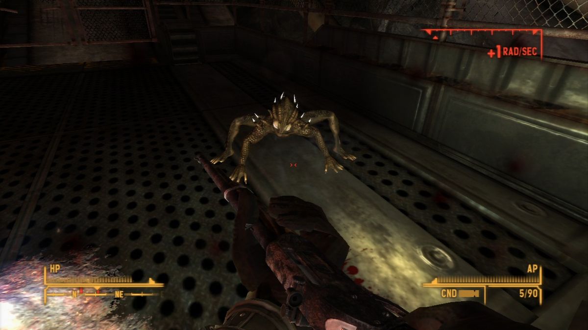 Fallout: New Vegas - Lonesome Road (PlayStation 3) screenshot: Tunnelers are fast, so could your bullets and try not to reload in mid-action.