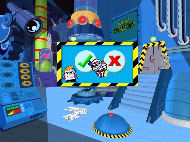 Dexter's Laboratory: Science Ain't Fair (Windows) screenshot: The game's exit screen.