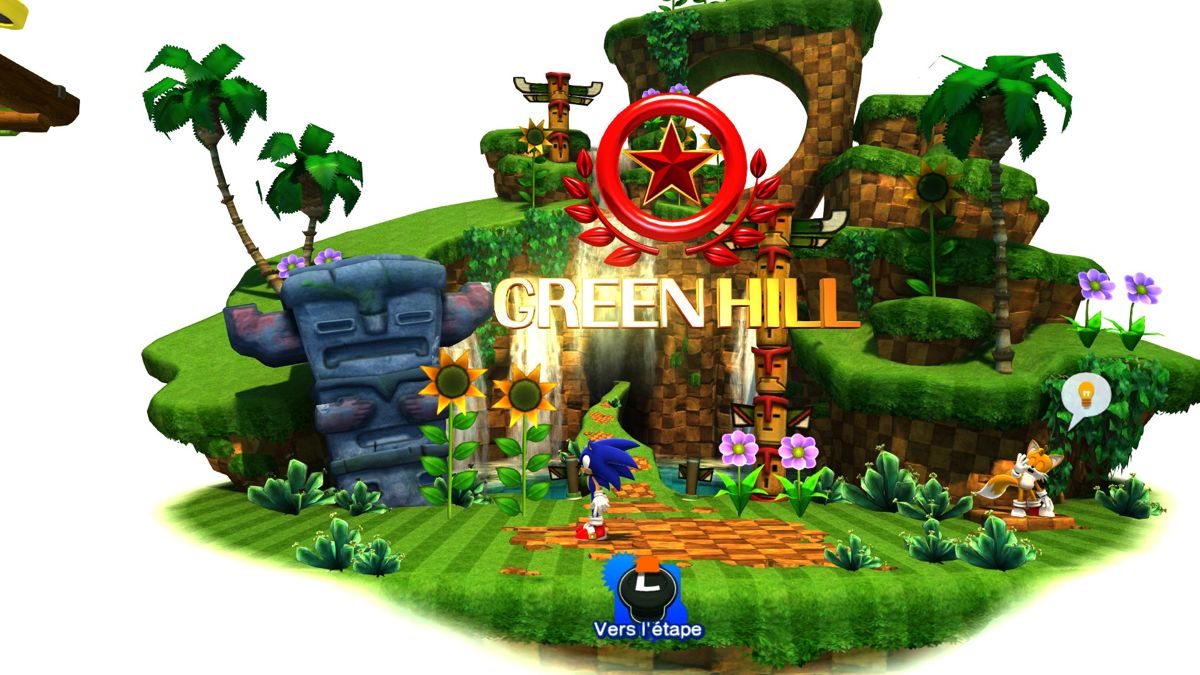 Sonic: Generations (Windows) screenshot: The hub, where you can choose your level