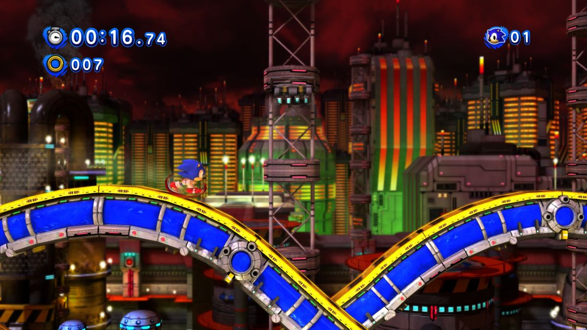 Sonic Generations (Windows) screenshot: Chemical Plant - Classic