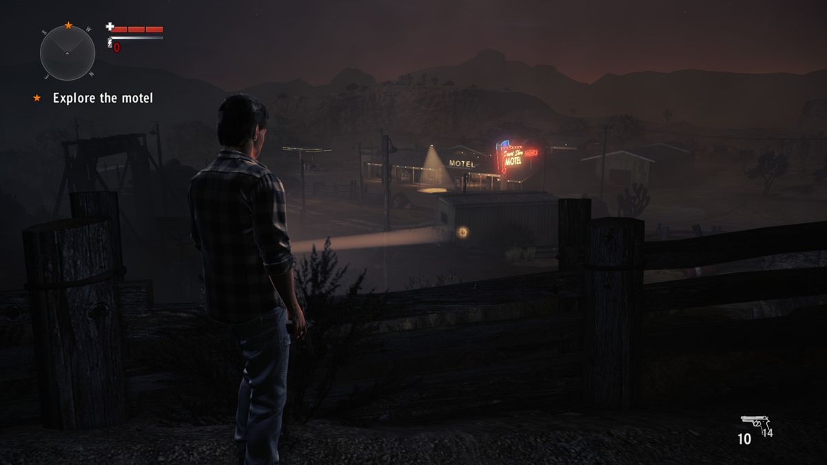 Alan Wake's American Nightmare (Windows) screenshot: There might be someone who can give me some answers at the motel.