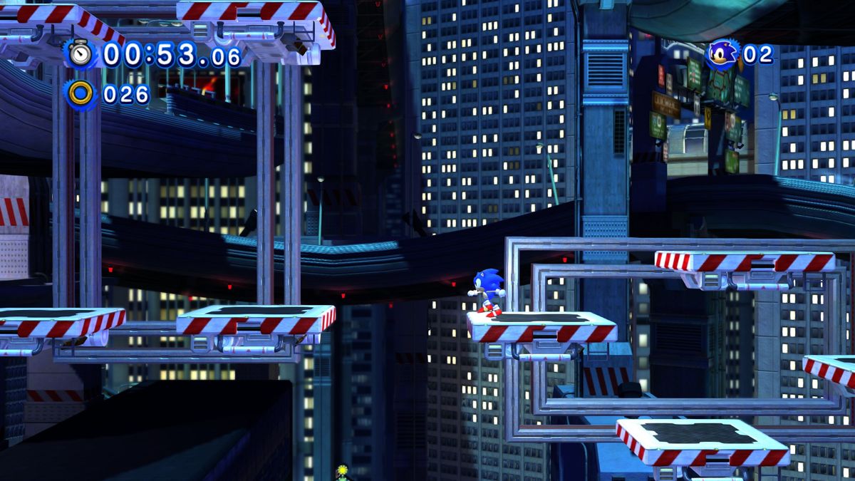 Sonic: Generations (Windows) screenshot: Speed Highway - Classic