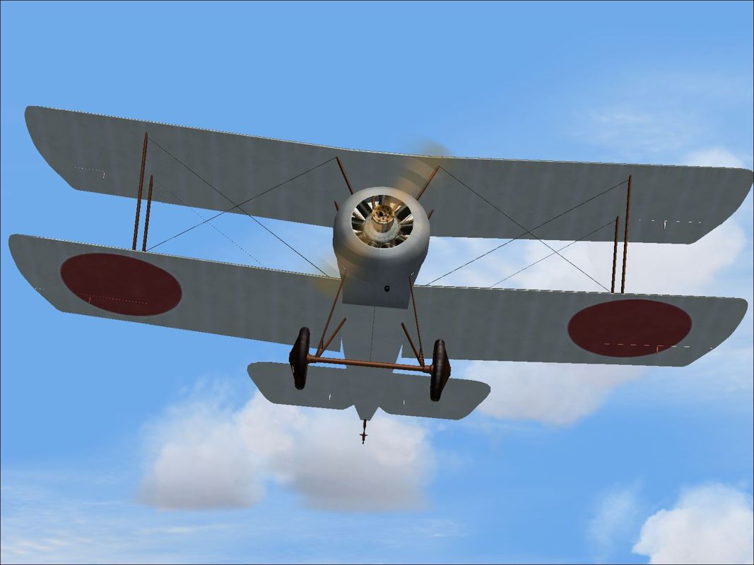 Mission: WWI Dogfight (Windows) screenshot: The Sopwith Pup in the livery of the Imperial Japanese Army.