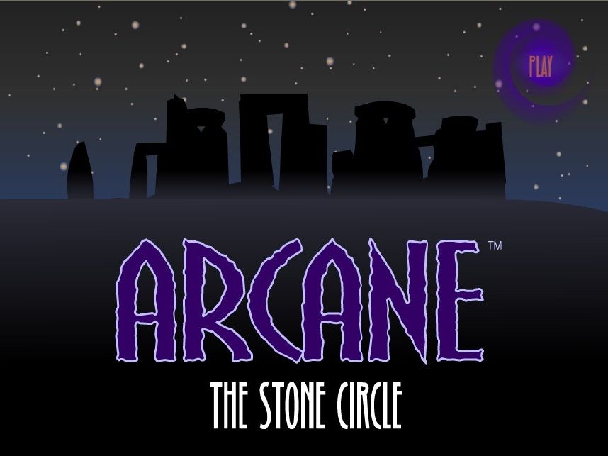 Arcane: Online Mystery Serial - The Stone Circle Episode 3 (Browser) screenshot: Title screen