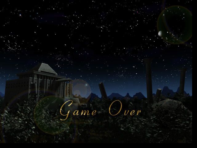 Corum III: Chaotic Magic (Windows) screenshot: Game Over screen