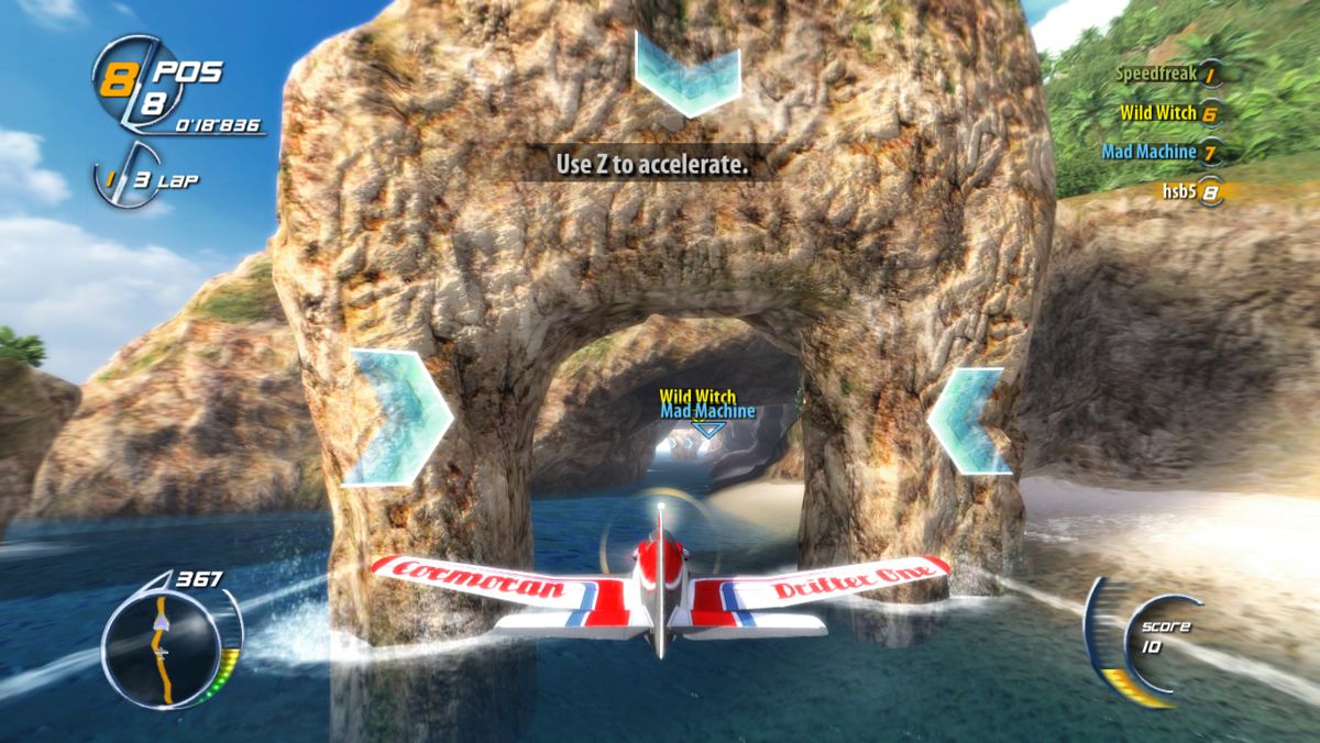 SkyDrift (Windows) screenshot: Tutorial stage