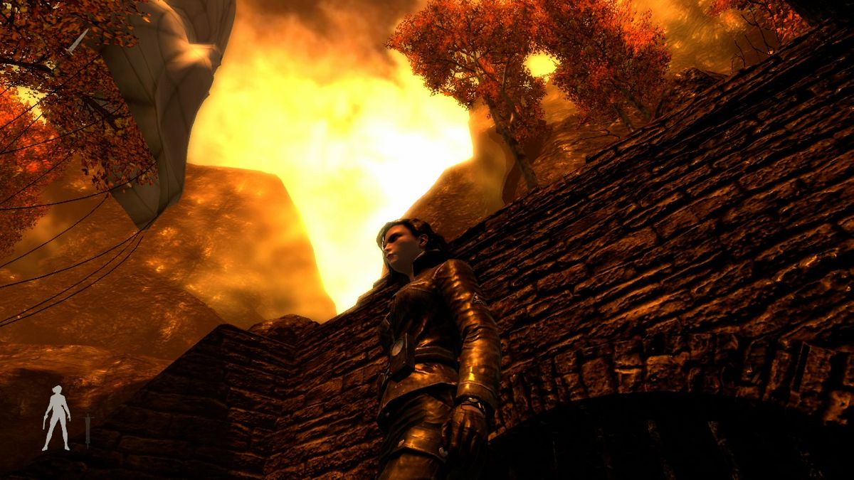 Velvet Assassin (Xbox 360) screenshot: There is no limitation to camera rotation, so you can see your character from all angles as well as the surroundings.