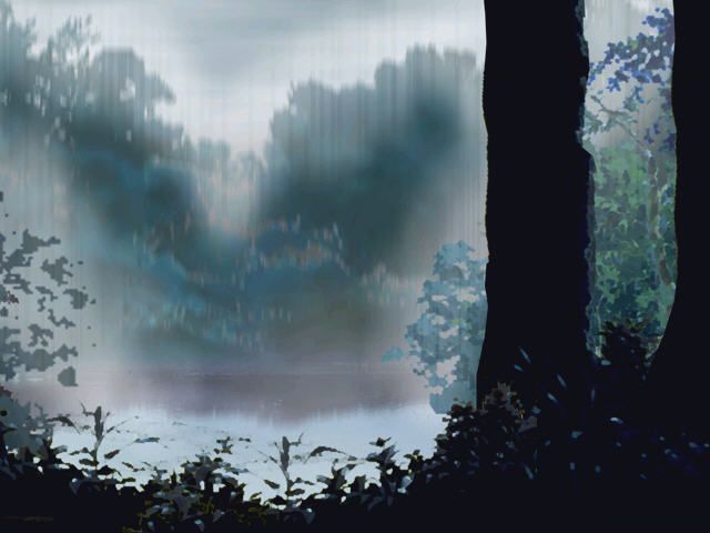 Baldr Bullet (Windows) screenshot: Mysterious forest