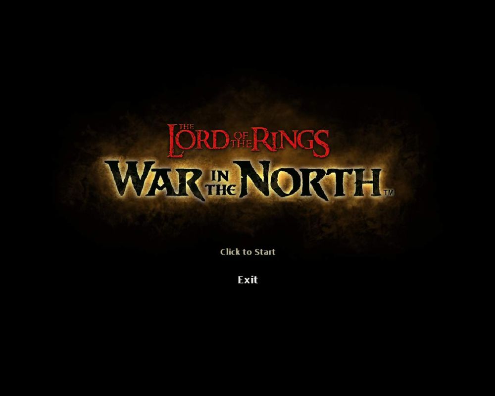 The Lord of the Rings: War in the North (Windows) screenshot: Title screen